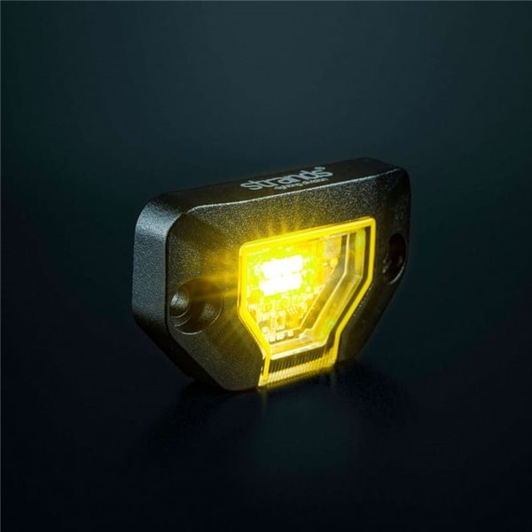 Luz de trabajo LED UNITY ROCK amarillo, luz brillante con amplio haz, 5,2W 460Lm, IP69K
