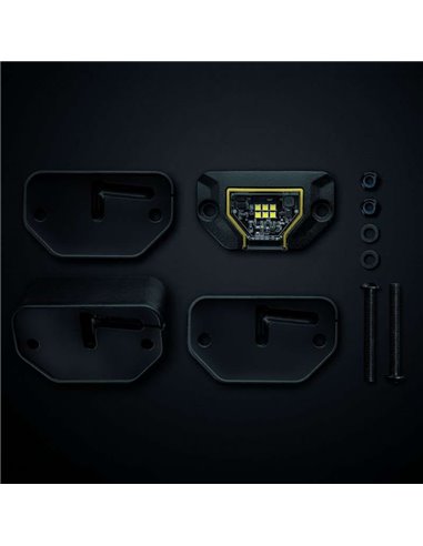 Lampe de travail LED UNITY ROCK jaune, lumière vive avec faisceau large, 5,2 W 460 lm, IP69K