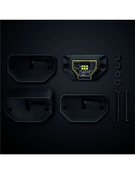 Luz de trabajo LED UNITY ROCK amarillo, luz brillante con amplio haz, 5,2W 460Lm, IP69K