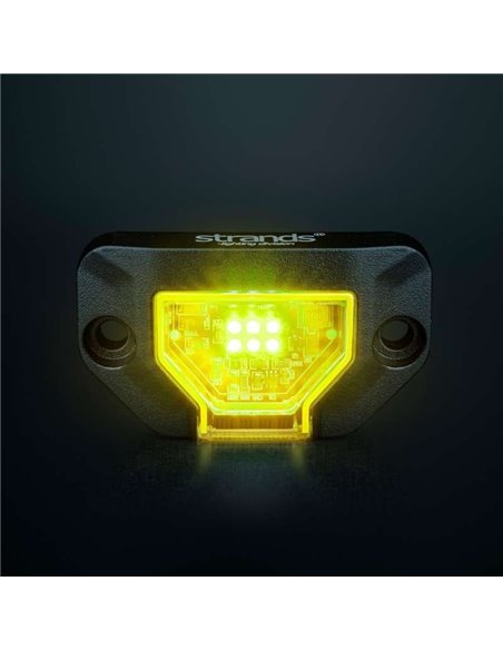 Luz de trabajo LED UNITY ROCK amarillo, luz brillante con amplio haz, 5,2W 460Lm, IP69K
