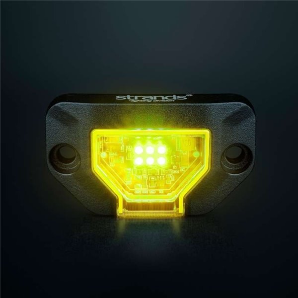 Luz de trabajo LED UNITY ROCK amarillo, luz brillante con amplio haz, 5,2W 460Lm, IP69K
