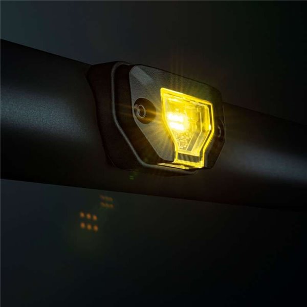 Luz de trabajo LED UNITY ROCK amarillo, luz brillante con amplio haz, 5,2W 460Lm, IP69K
