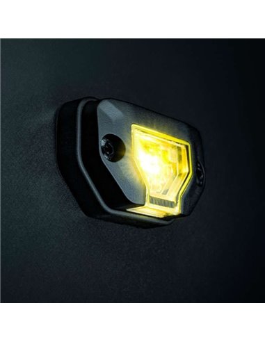 Luz de trabajo LED UNITY ROCK amarillo, luz brillante con amplio haz, 5,2W 460Lm, IP69K