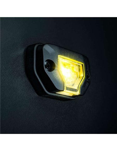 Lampe de travail LED UNITY ROCK jaune, lumière vive avec faisceau large, 5,2 W 460 lm, IP69K