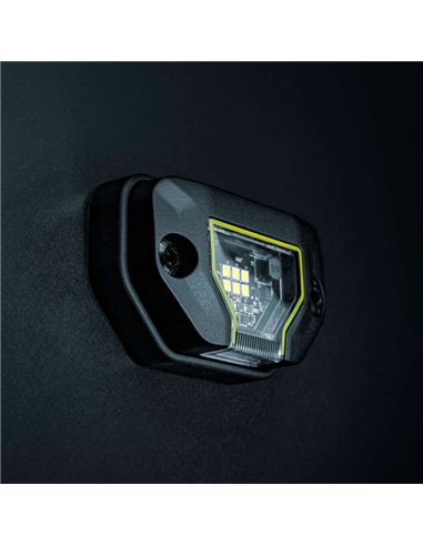 Lampe de travail LED UNITY ROCK jaune, lumière vive avec faisceau large, 5,2 W 460 lm, IP69K