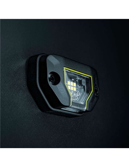 Lampe de travail LED UNITY ROCK jaune, lumière vive avec faisceau large, 5,2 W 460 lm, IP69K