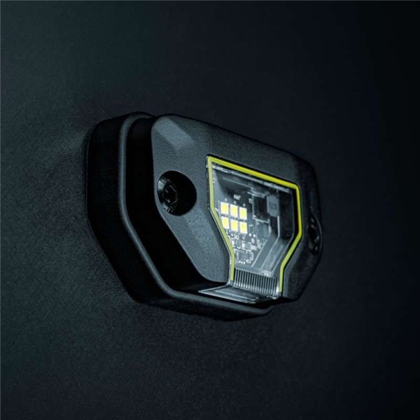 Luz de trabajo LED UNITY ROCK amarillo, luz brillante con amplio haz, 5,2W 460Lm, IP69K