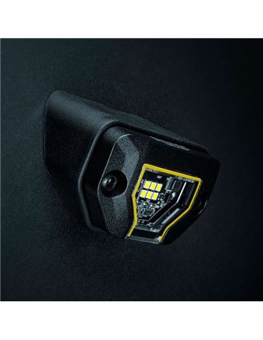 Luz de trabalho LED UNITY ROCK amarela, luz brilhante com feixe amplo, 5,2 W 460 Lm, IP69K