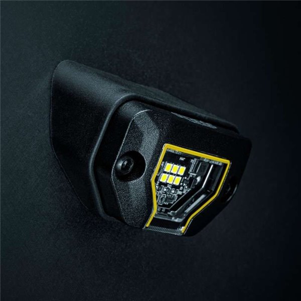 Luz de trabajo LED UNITY ROCK amarillo, luz brillante con amplio haz, 5,2W 460Lm, IP69K