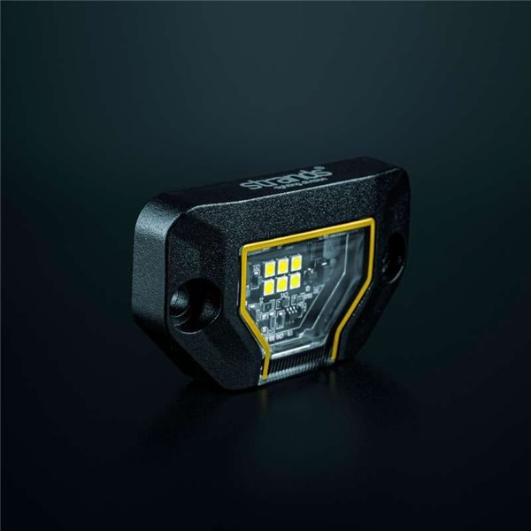 Luz de trabajo LED UNITY ROCK amarillo, luz brillante con amplio haz, 5,2W 460Lm, IP69K