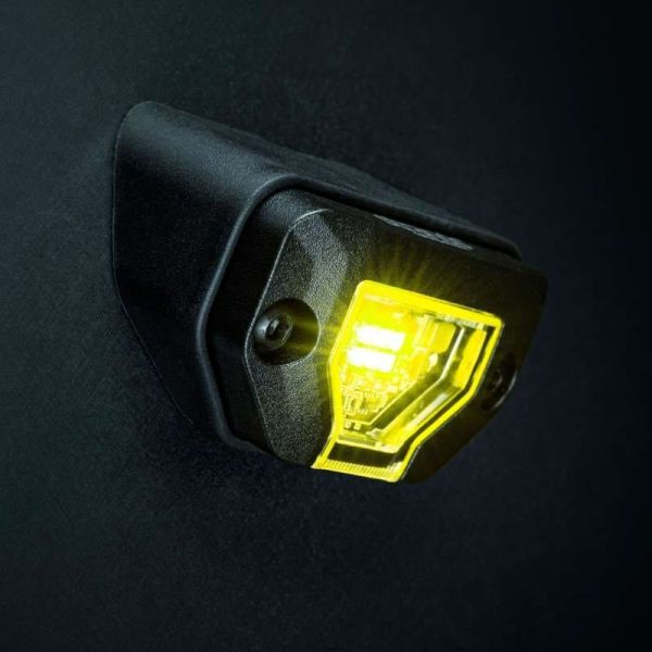 Luz de trabajo LED UNITY ROCK amarillo, luz brillante con amplio haz, 5,2W 460Lm, IP69K