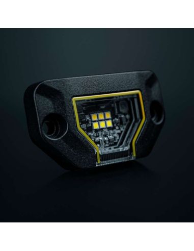 Luz de trabajo LED UNITY ROCK amarillo, luz brillante con amplio haz, 5,2W 460Lm, IP69K