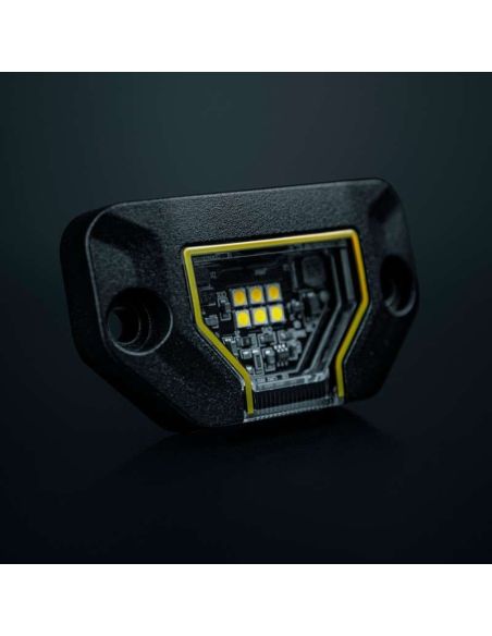 Luz de trabajo LED UNITY ROCK amarillo, luz brillante con amplio haz, 5,2W 460Lm, IP69K