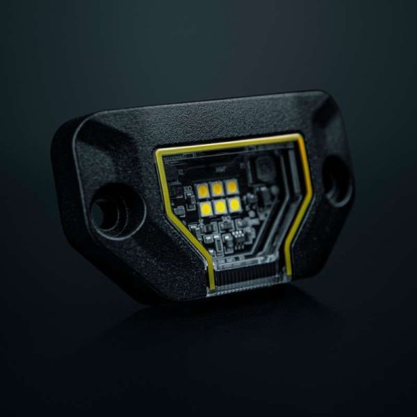 Luz de trabajo LED UNITY ROCK amarillo, luz brillante con amplio haz, 5,2W 460Lm, IP69K