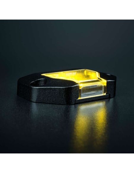 Luz de trabalho LED UNITY ROCK amarela, luz brilhante com feixe amplo, 5,2 W 460 Lm, IP69K