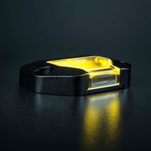 Luz de trabajo LED UNITY ROCK amarillo, luz brillante con amplio haz, 5,2W 460Lm, IP69K