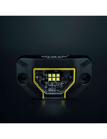 Lampe de travail LED UNITY ROCK jaune, lumière vive avec faisceau large, 5,2 W 460 lm, IP69K