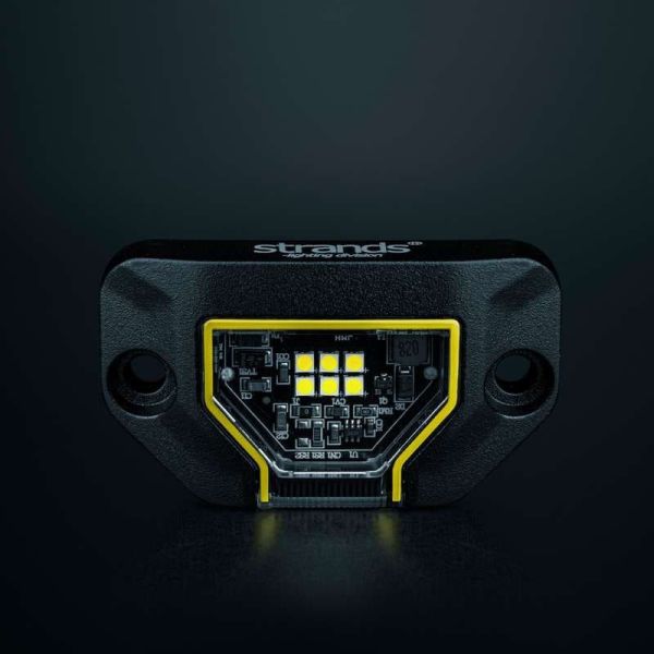 Luz de trabajo LED UNITY ROCK amarillo, luz brillante con amplio haz, 5,2W 460Lm, IP69K