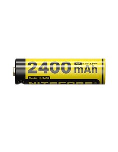 Pacote com 4 pilhas AA recarregáveis USB-C NITECORE NH2400 1,5 V 2400 mAh com estojo 2