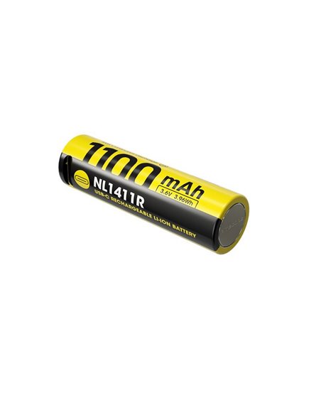 Batterie rechargeable NITECORE NL1411R 14500 1100 mAh USB-C 3,6 V
