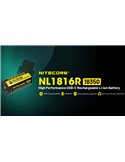 Batería NITECORE NL1816R 18350 1600mAh USB-C