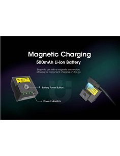Bateria magnética USB-C NITECORE PLB500 500mAh 2