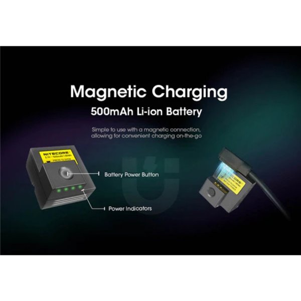 Bateria magnética USB-C NITECORE PLB500 500mAh