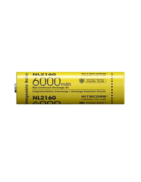 Batería NITECORE NL2160 21700 6000mAh 3.6V