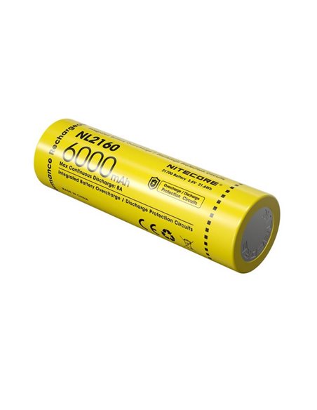 Batería NITECORE NL2160 21700 6000mAh 3.6V