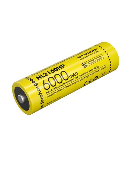 Batterie NITECORE NL2160HP 21700 6000mAh 20A