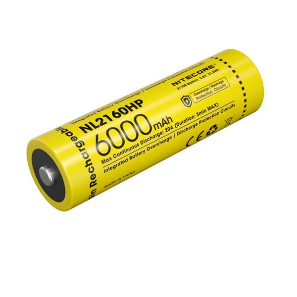 Batería NITECORE NL2160HP 21700 6000mAh 20A