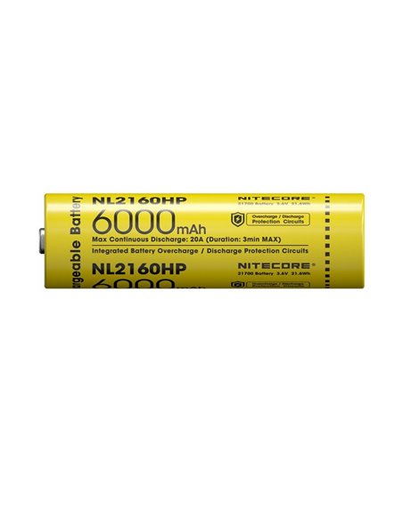 Batería NITECORE NL2160HP 21700 6000mAh 20A