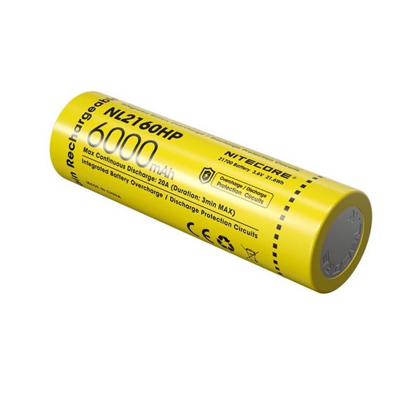 Batterie NITECORE NL2160HP 21700 6000mAh 20A