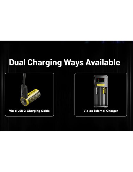 Batterie NITECORE NL169R 16340 950 mAh USB-C