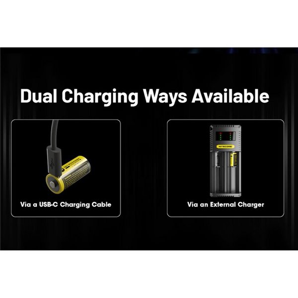 Batterie NITECORE NL169R 16340 950 mAh USB-C