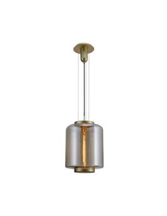 Lampe suspendue cylindrique en bronze série Jarras 1XE27