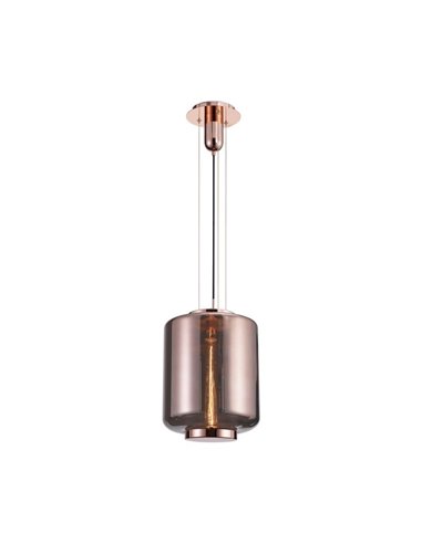 Lámpara Colgante Cilíndrica Cobre serie Jarras 1XE27