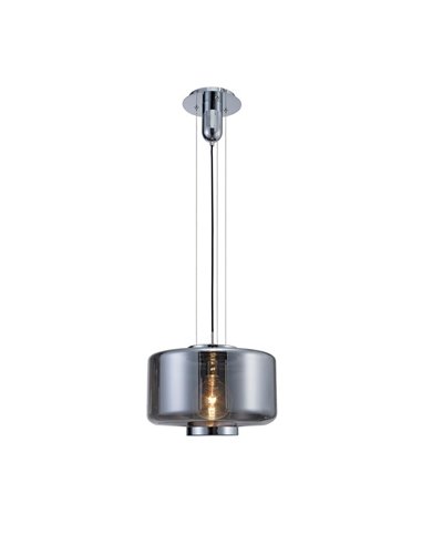 Lampe de plafond Chrome et Verre Jarras Grande1XE27