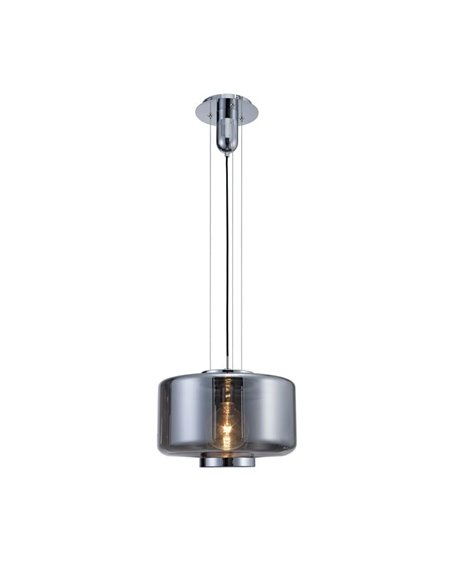 Candeeiro de Teto Cromo e Cristal Jarras Grande 1XE27