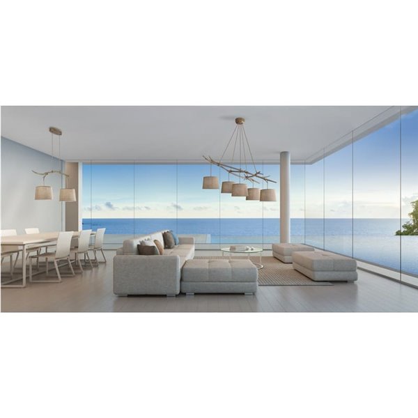 Lampe suspendue au plafond rustique Série Sabina 5L