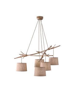 Lampe suspendue au plafond rustique Série Sabina 5L