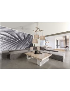 Lampe suspendue au plafond rustique Série Sabina 3L 2