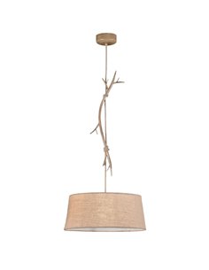 Lámpara Colgante de Techo Rústica Serie Sabina 1L Ø60CM