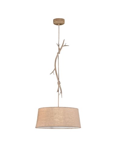 Lámpara Colgante de Techo Rústica Serie Sabina 1L Ø60CM