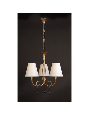Lampe de plafond Doré Paola 3XE14 Mantra