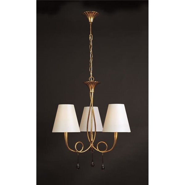 Lampe de plafond Doré Paola 3XE14 Mantra