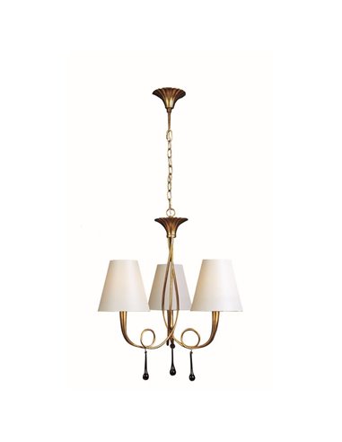 Lampe de plafond Doré Paola 3XE14 Mantra