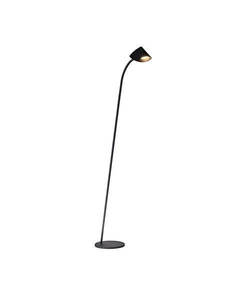Lámpara de pie LED moderna Capuccina negra 8,5W
