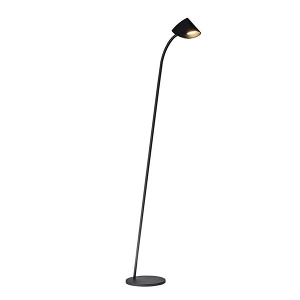 Lámpara de pie LED moderna Capuccina negra 8,5W