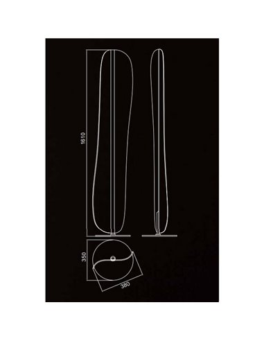 Lampadaire salon LED dimmable série Bianca